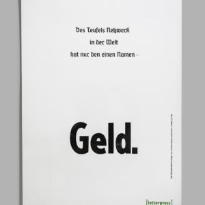 Geld - Jedermannplakat